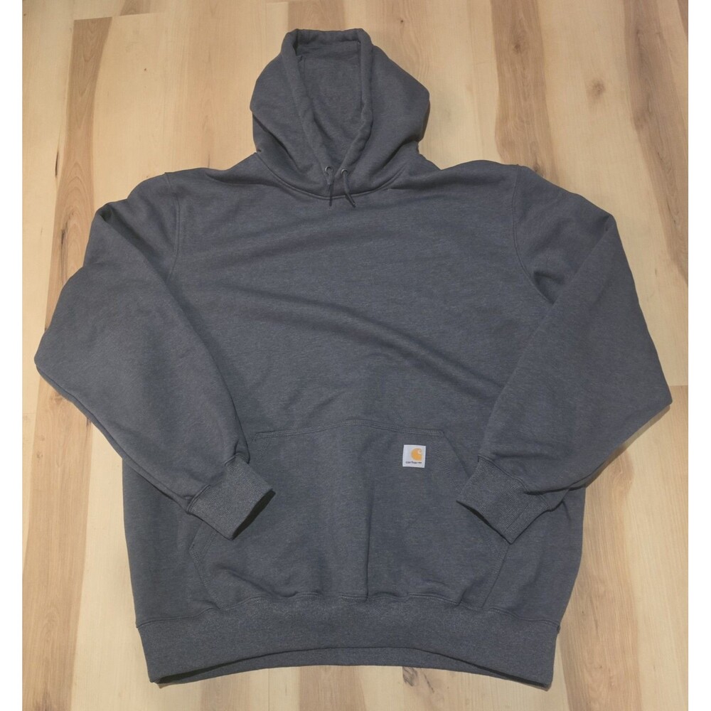 Carhartt Rain Defender Hoodie Mens 2XL Tall Gray Loose Fit Water Repellent EUC
